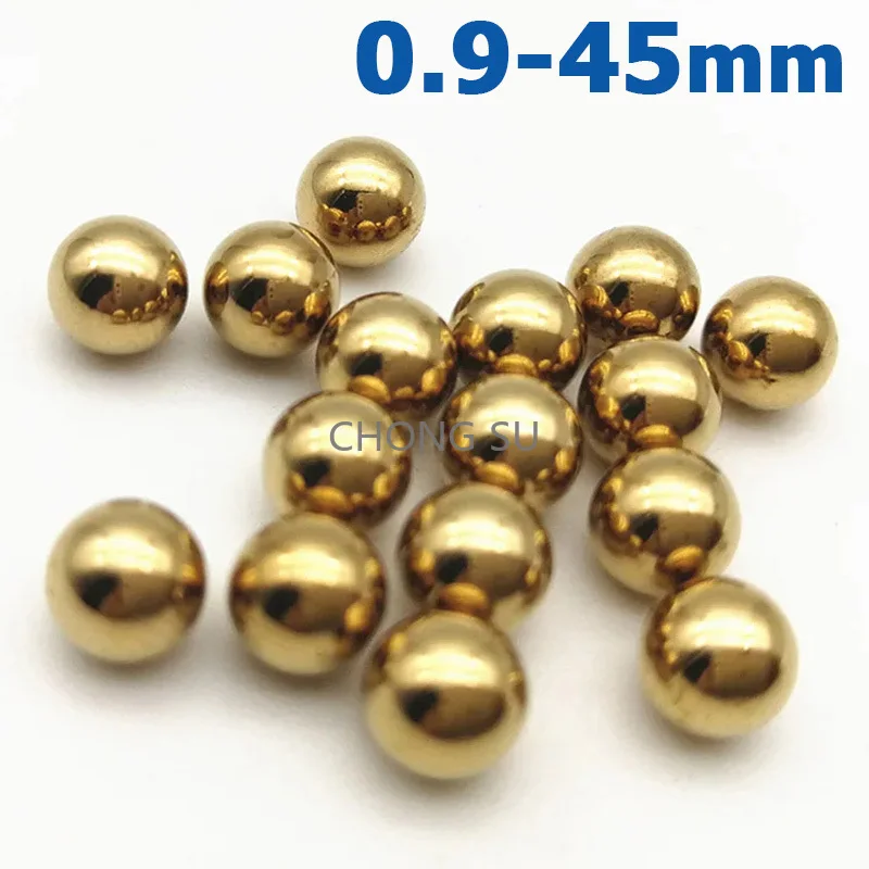 

1-200pcs 0.9-45mm Solid Brass Ball Bead Anti-corrosion Ultra High Precision H62 Pure Copper Ball 1 2 6 8 10 16 20 25.4 30 40mm