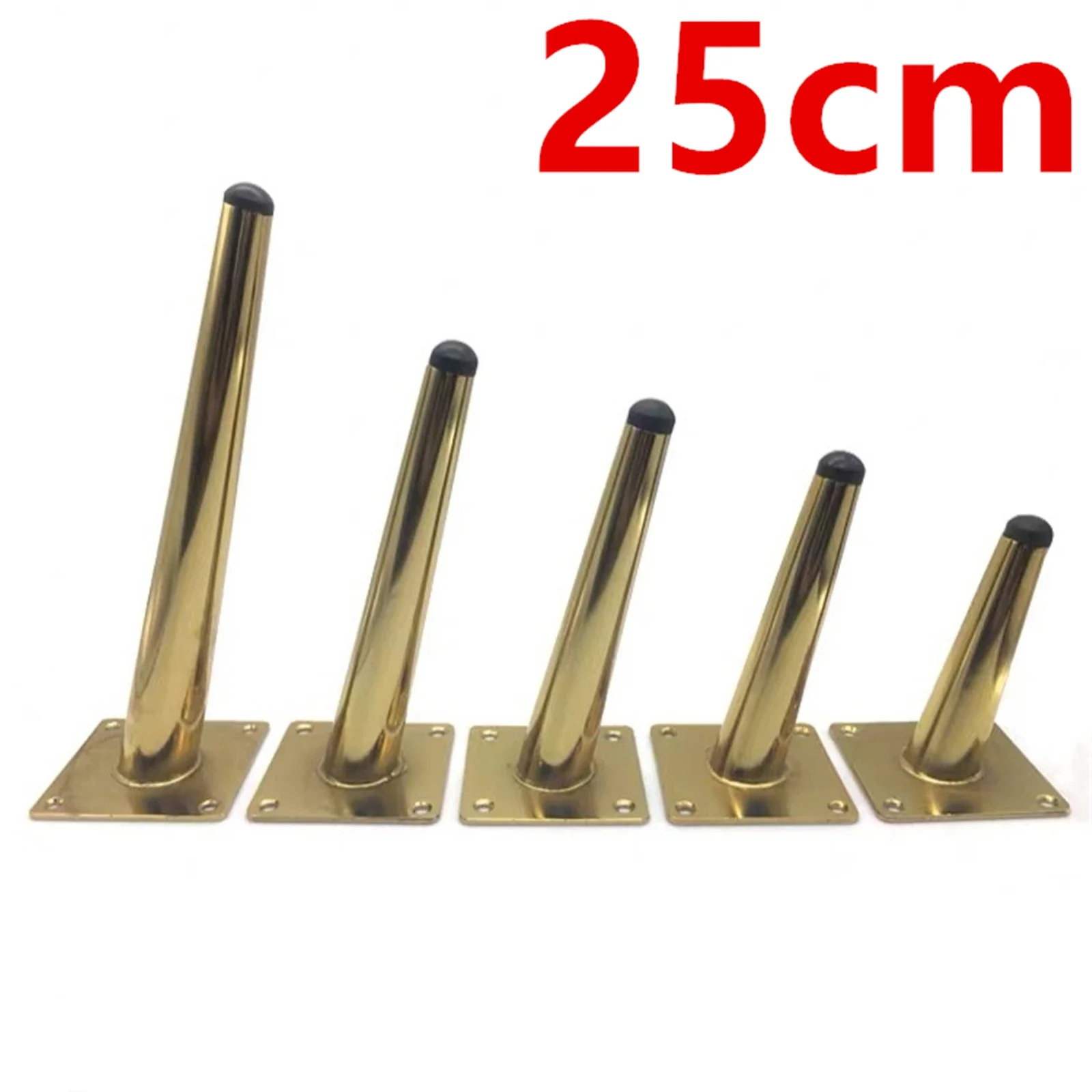 Black Yellow Light Luxury Golden Iron Thickened Sofa Legs Bedside Table Cabinet Table Legs Accessories Hardware Base 2/4/6pcs