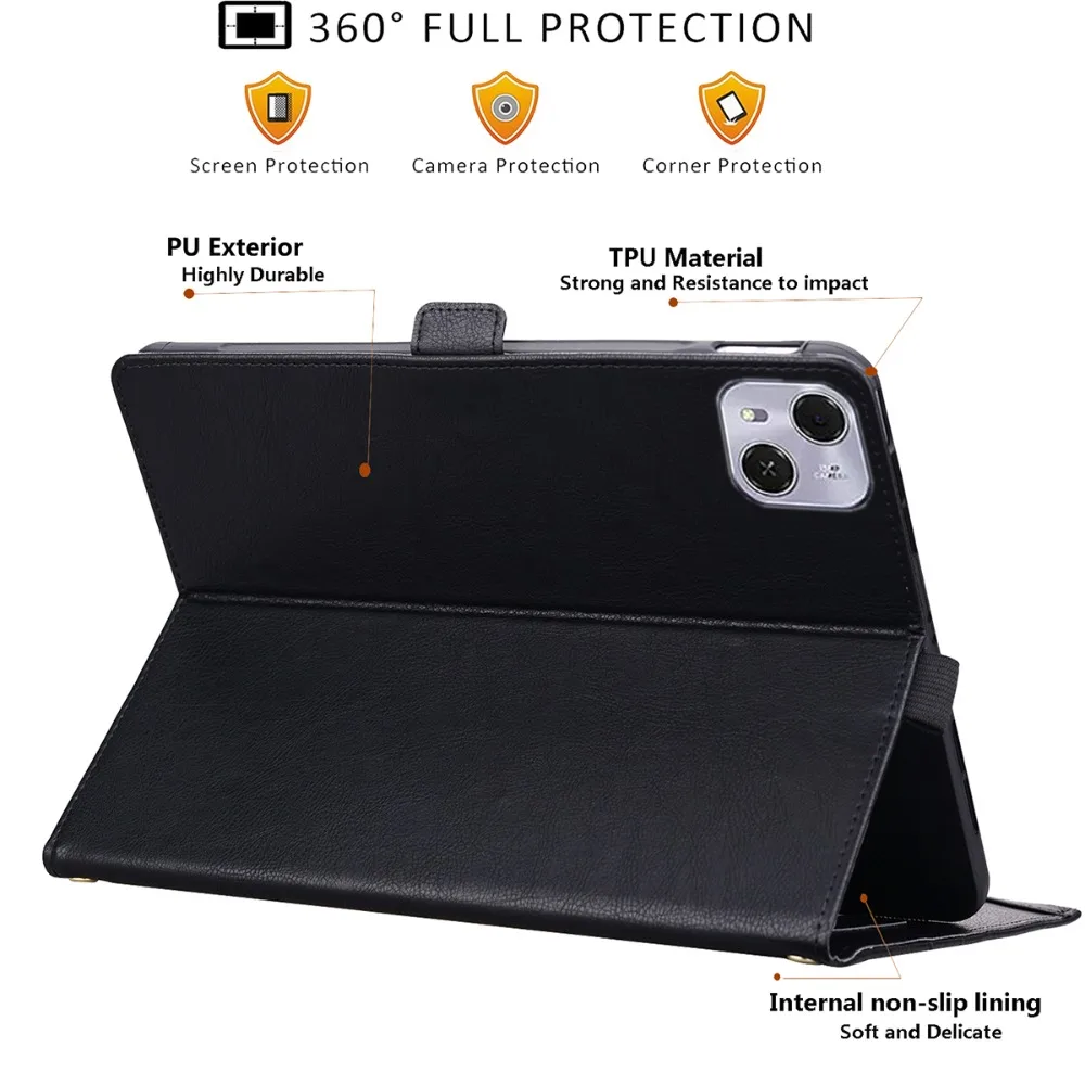Funda Case For Tecno MegaPad Pro 12 inch T1201 ，Protective Flip PU Leather,TPU Back Cover,Business Wallet Table Cover,Anti-Slip