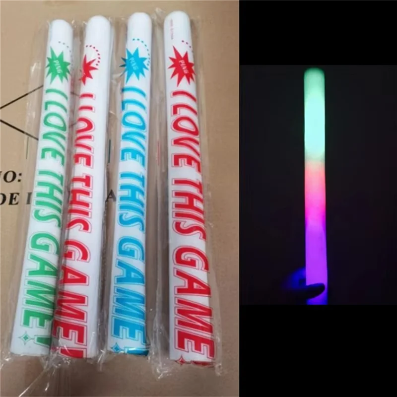 

A69P-LED Glow Sticks Colorful RGB Glow Foam Sticks Cheer Tubes Suitable For Various Activities In The Dark