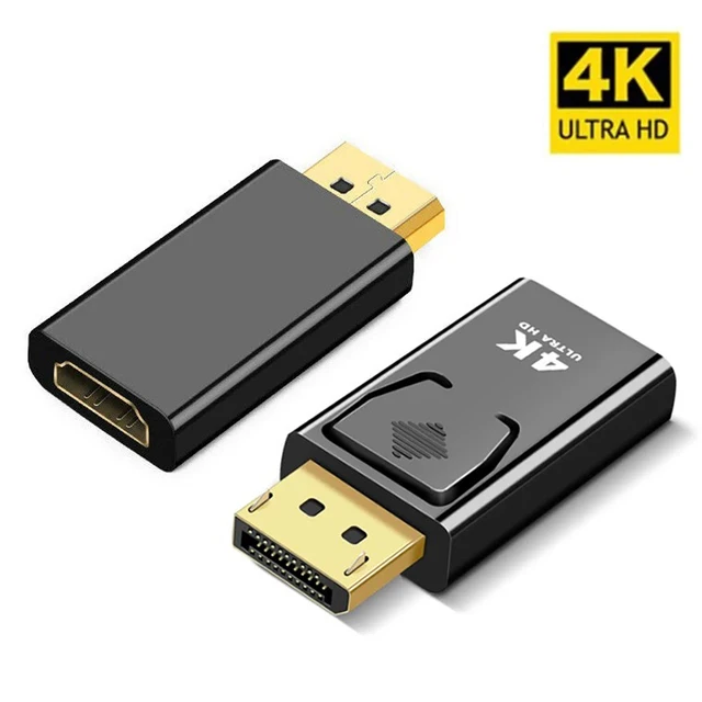Adapter DisplayPort na HDMI 4K 1080P DP męski na żeński HD TV HDMI-kompatybilny kabel wideo-audio do komputera PC TV Laptop
