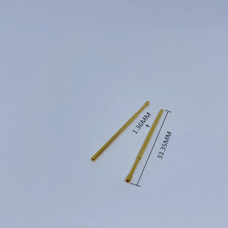 

100 шт. металлические послания Vergulde Compressie Test Pin PA100-A2, диаметр 1,36 мм, универсальный щуп Electronische Thuis