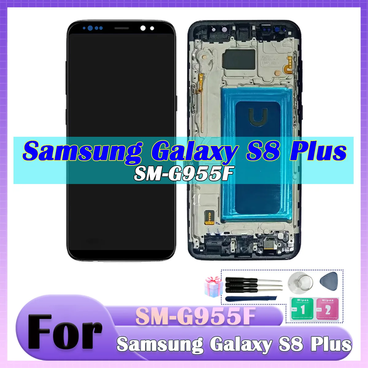 Сменный ЖК-дисплей TFT S8 Plus, для Samsung Galaxy S8 Plus S8 + G955 G955F G955FD, ЖК-дисплей с цифровым сенсором