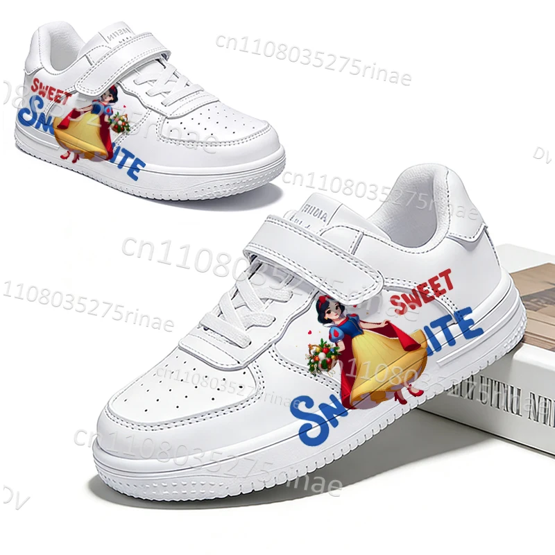 

Snow White Princess Youth Children Casual Shoes Girls Campus Fashion Soft Sole Comfortable Interesting Printed Design Sneakers