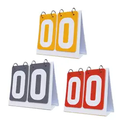 Sports Scoreboard 2 Digit Table Score Flipper for Games Volleyball Coaches