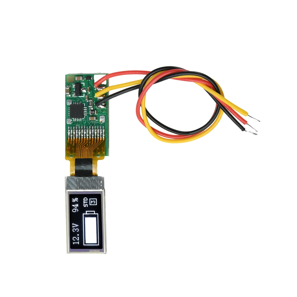DC 0-30V Ultradünnes Digitales Voltmeter und Batteriemessgerät 0,5 Zoll OLED-Display Spannungsprüfer 1-6S Batteriestandsanzeige – Detail 5