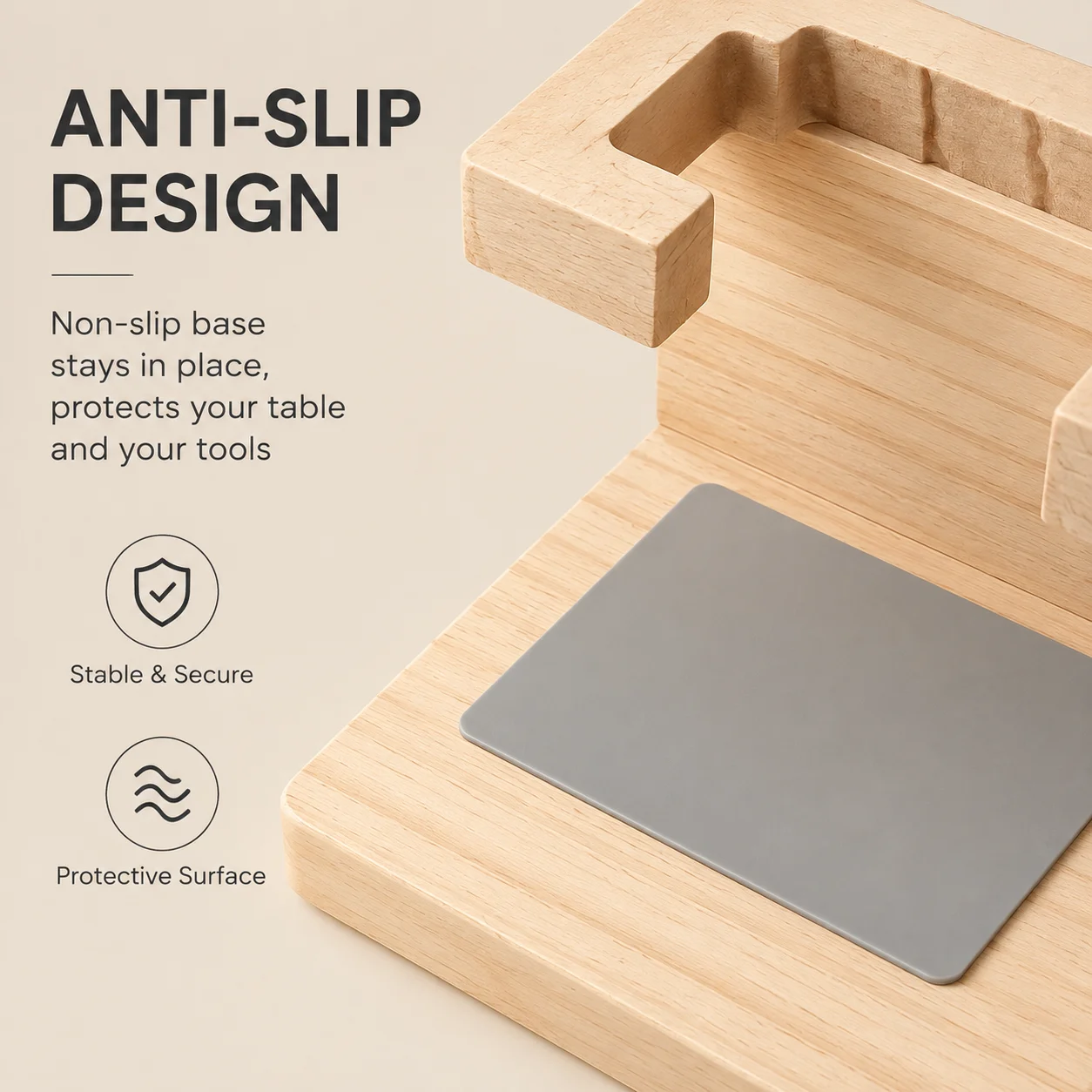 Wooden Nail Polishing Machine Storage Rack Electric Nail Drill Machine Organizer Nail Drill Bit Holder Manicure Tool Stand