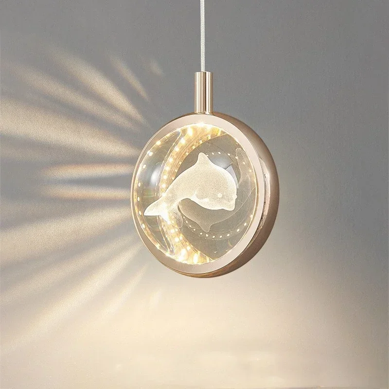 MandosBor Luxury Crystal LED Spherical Color Chandelier Nordic Home Style For The Bedroom Living Room Hotel Chandelier