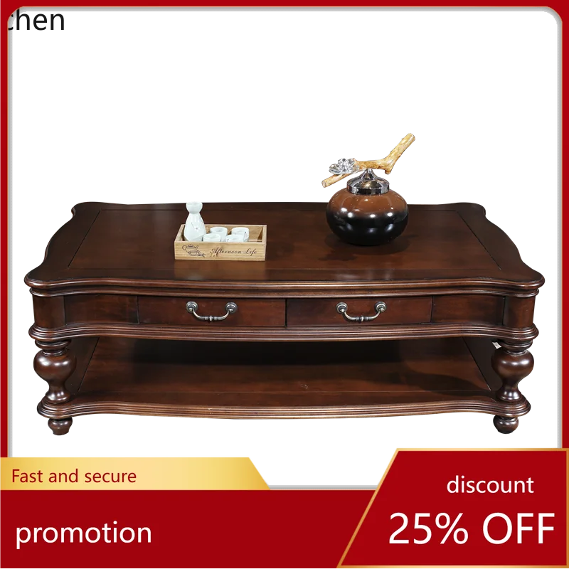 Ht Solid Wood Coffe… - image