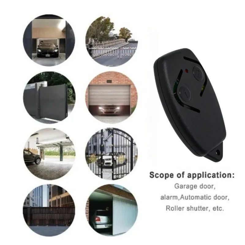 ROSSI Automatic Door Remote Control 433.92MHz Garage Door Opener Handheld Transmitter