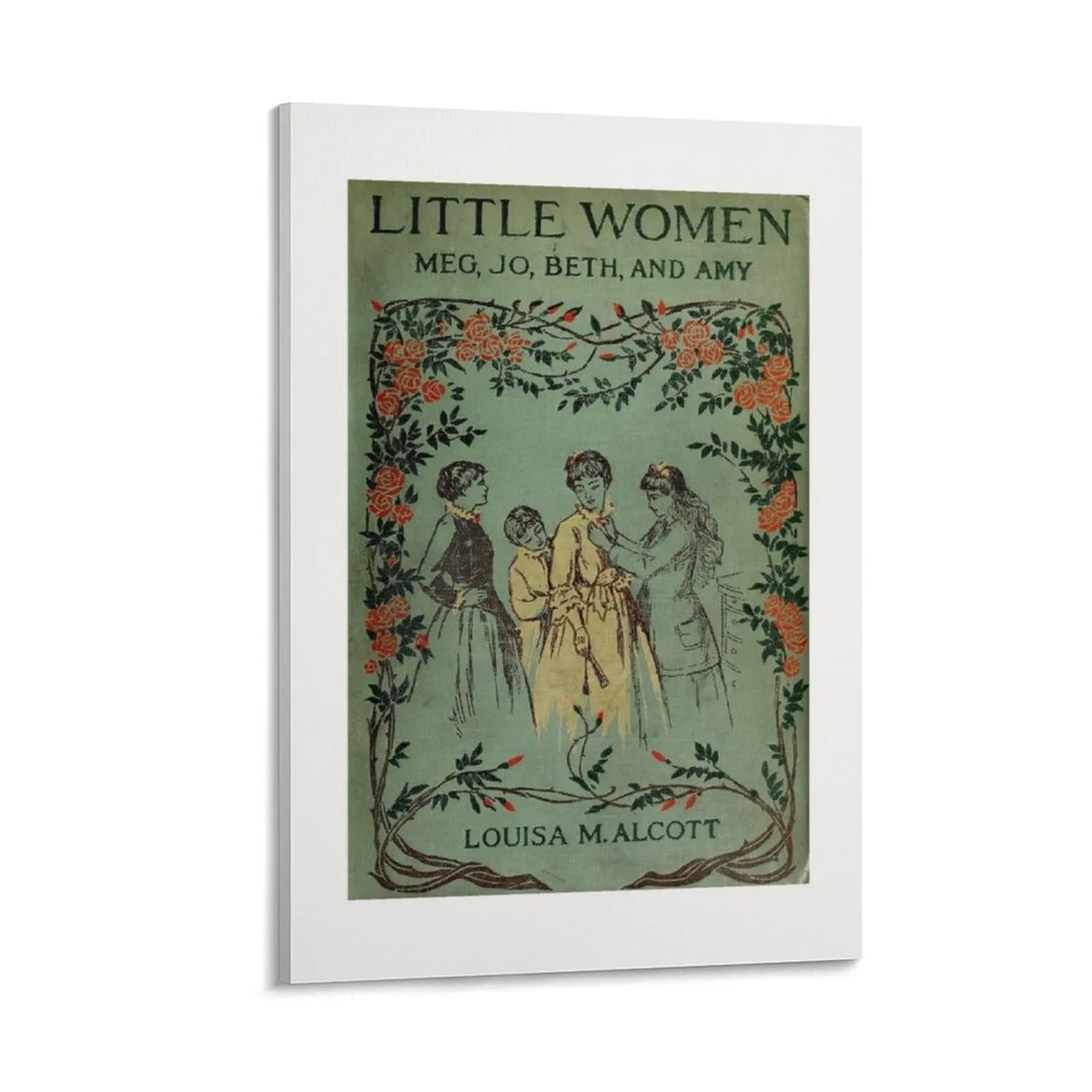 

Little Women 1896 Book Cover Canvas Painting wall frame for living room pictures for wall