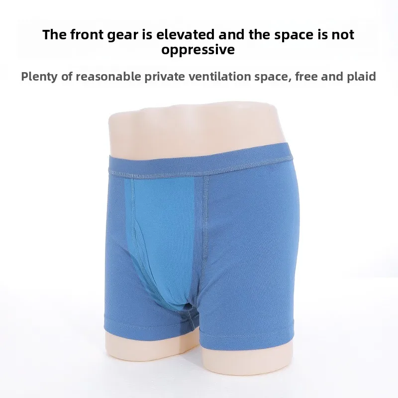 Men’s Incontinence Underwear Cotton Regular Absorbency Reusable Washable Urinary Incontinence Briefs for Prostate Surgica