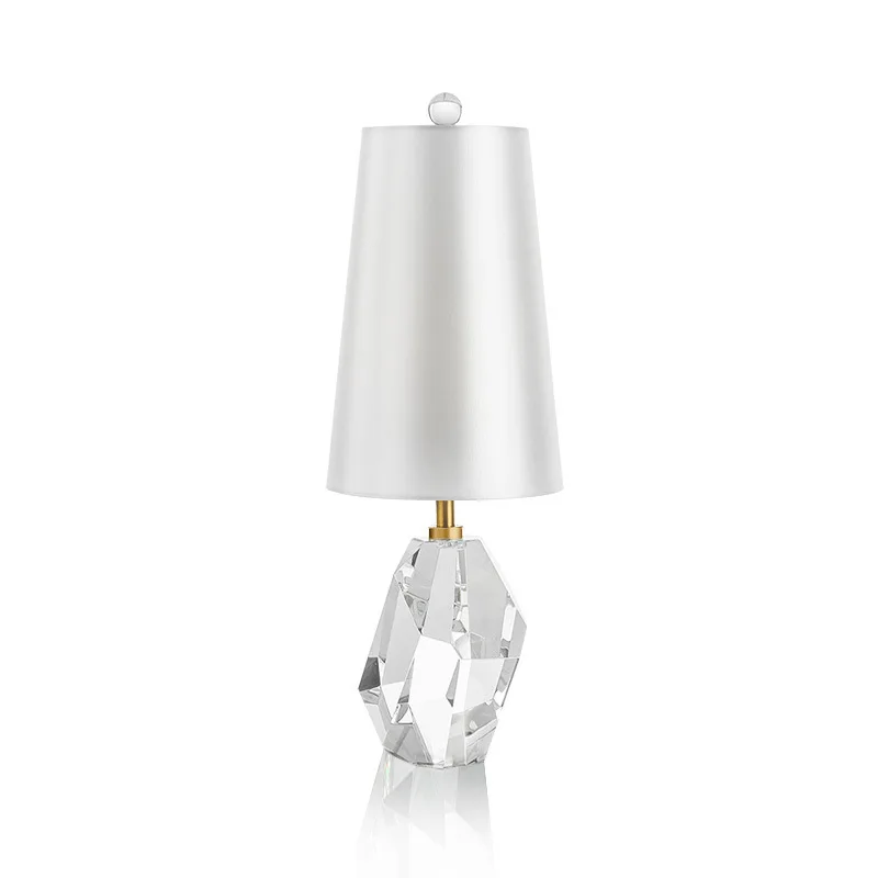 Light Luxury Crystal Floor Lamps Creative Reading Delicate Minimalist Table Light Living Room Hotel Bedsides Office Kitchen Cafe