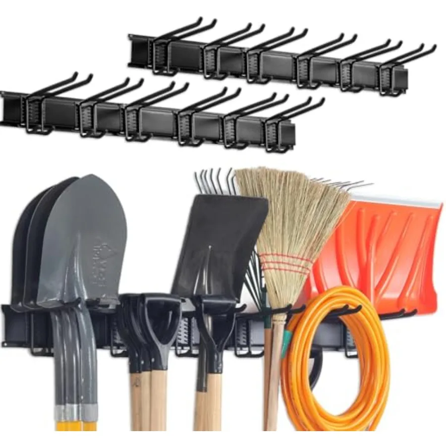 

Wall Mount Tool Storage Rack Garage Organization Heavy Duty Garage Storage Tool Organizer Garden Tool Wall Hooks and Hangers Ho