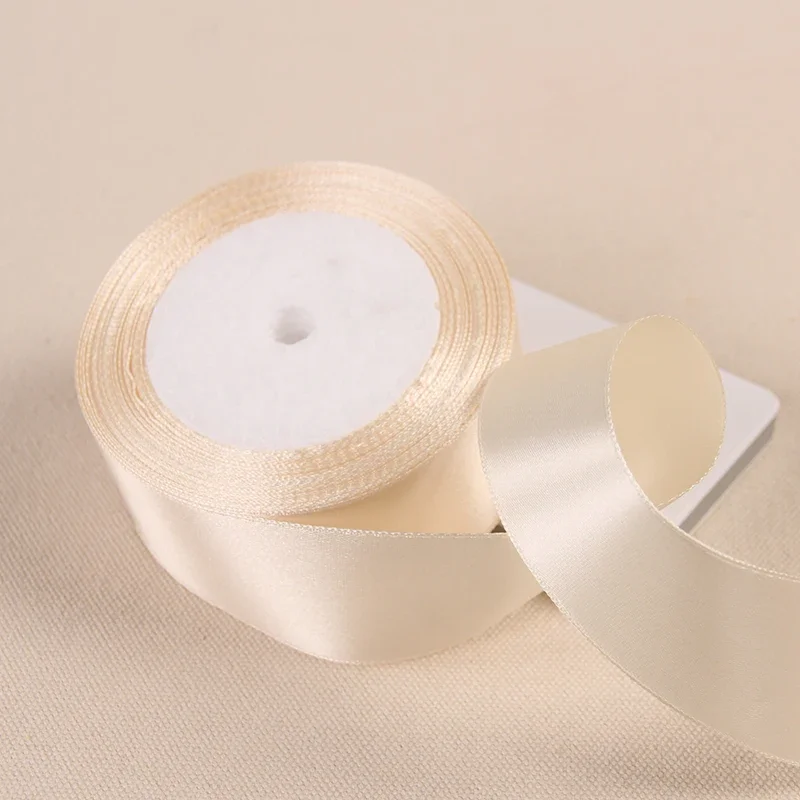 22 Meter/Rolle 6/10/15/20/25/40/50 mm Polyester-Satinband für Hochzeit, Zuhause, Kuchen, Geschenkverpackung, DIY, handgefertigtes Nähzubehör
