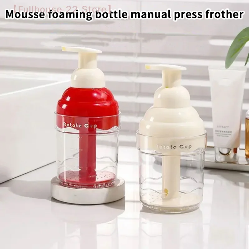 【MAX-22】Mousse-Schaumflasche, manuelle Pumpflasche für Gesichtsreiniger, Handseife und Duschgel, Dosierflasche