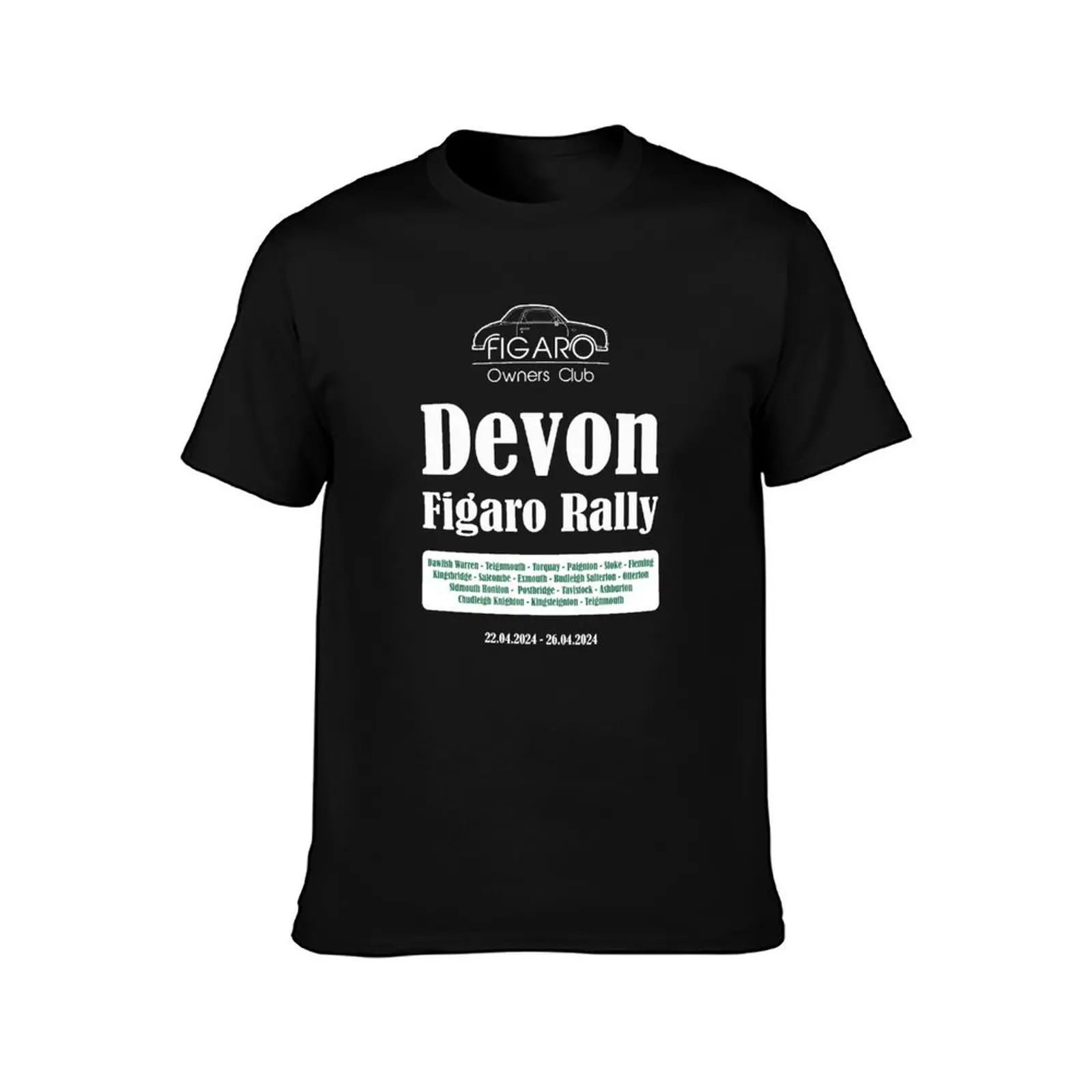 Devon Figaro Rally 2024 (Choose Green Colour) T-Shirt, Summer Casual Cotton Tee, Oversized Streetwear Tops, Unisex Men Women