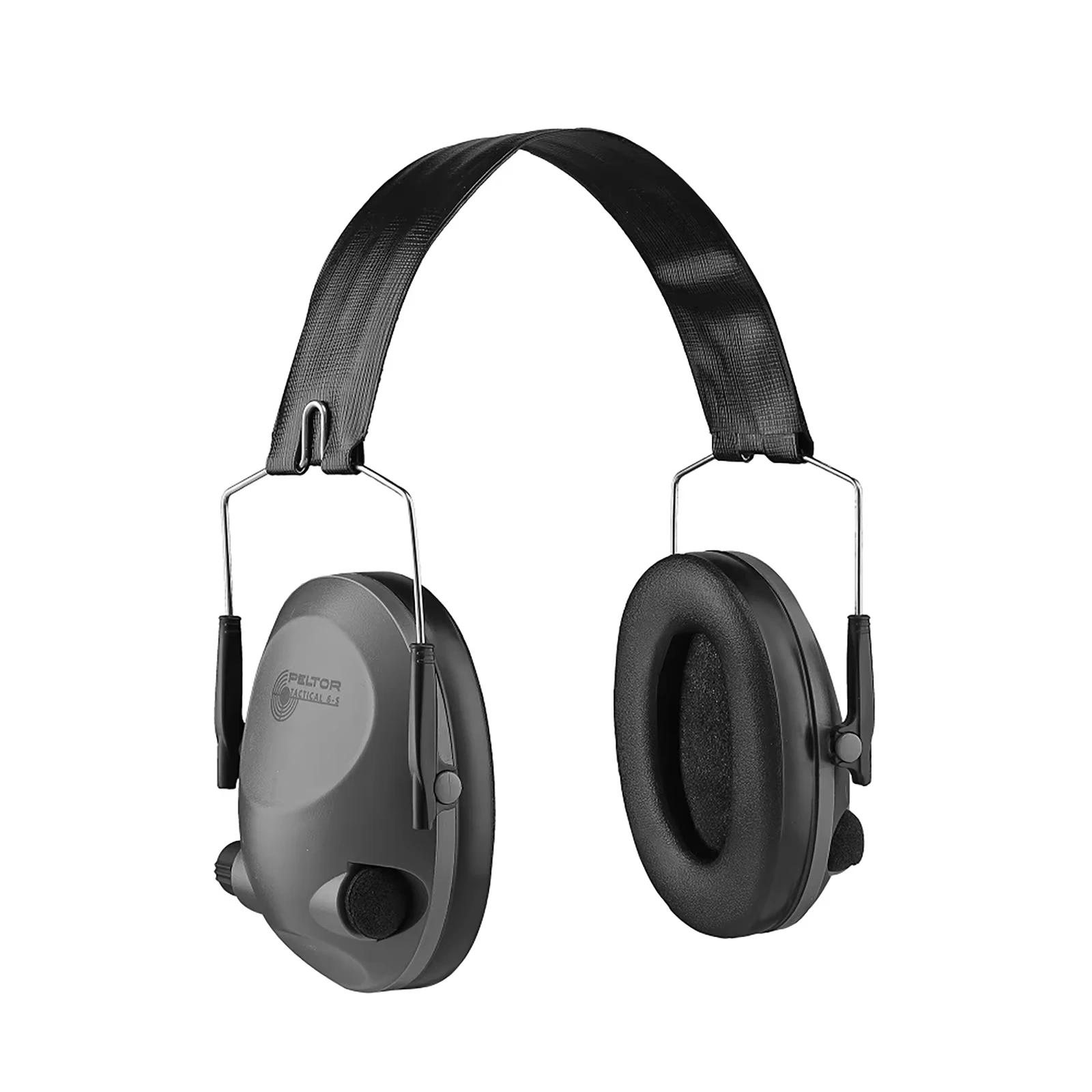 Professional Tactical Ear Pro TAC 6S Active Noise Reduction Headset 1.5ms Response Time Volume Control Adjustable Headband Safet