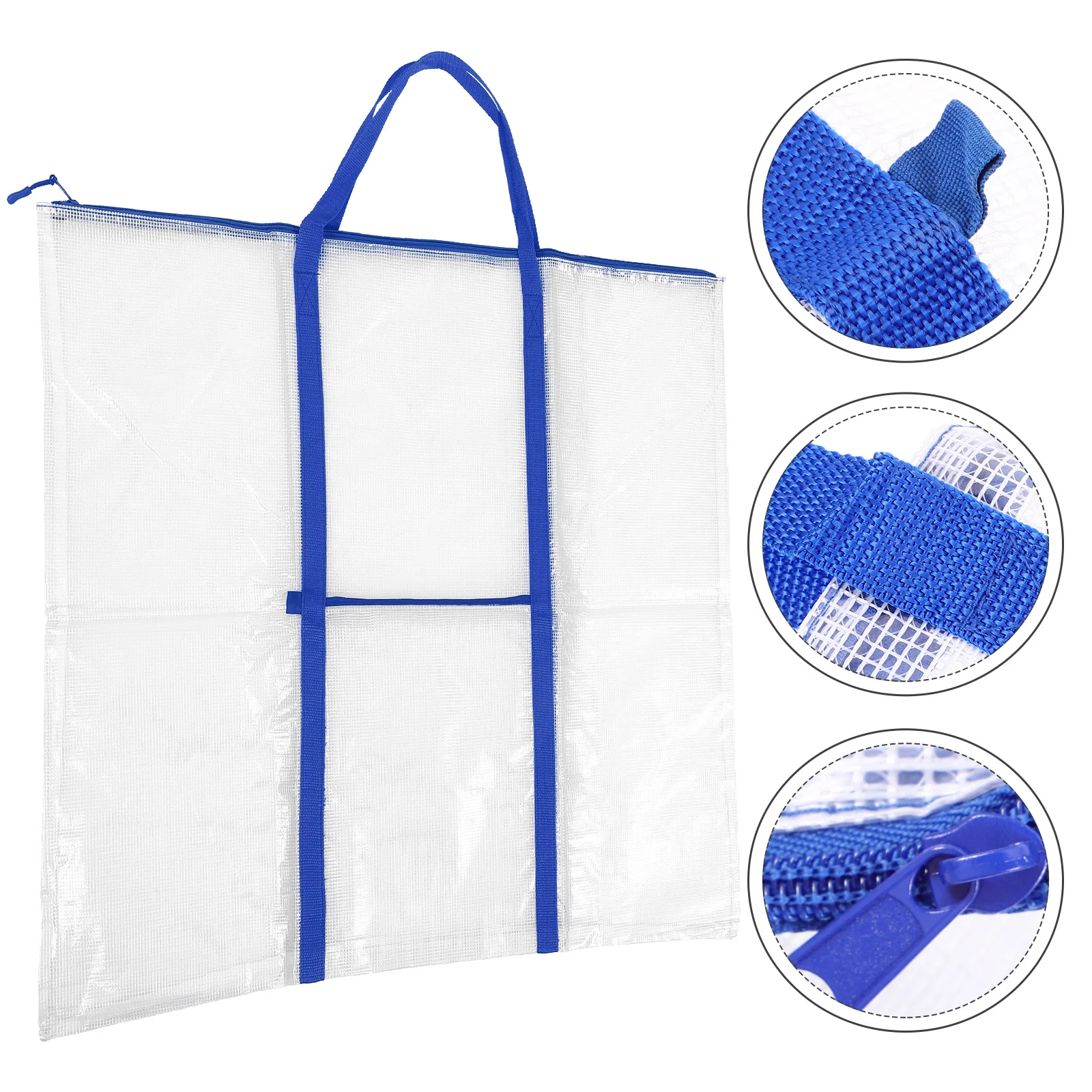 Borsa per portafoglio artistico portatile Maniglie tascabili trasparenti per cartella di strumenti da disegno per pittura per artisti artisti che tengono il trasporto