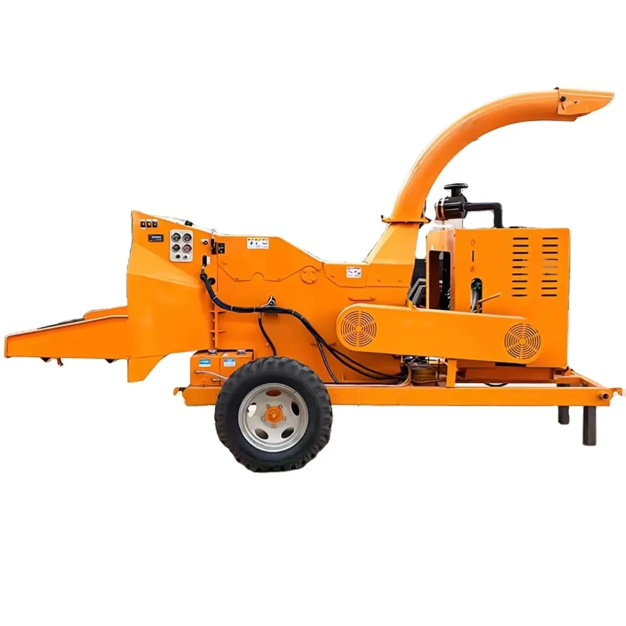 Diesel Wood Crusher Stump Grinder Tree Root Crusher with Engine & Gear 6t/h Capacity for Farm, Orchard, landscaping Use