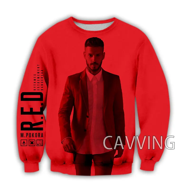 

CAVVING 3D Printed M. Pokora Crewneck Sweatshirts Harajuku Styles Tops Long Sleeve Sweatshirts for Men/women