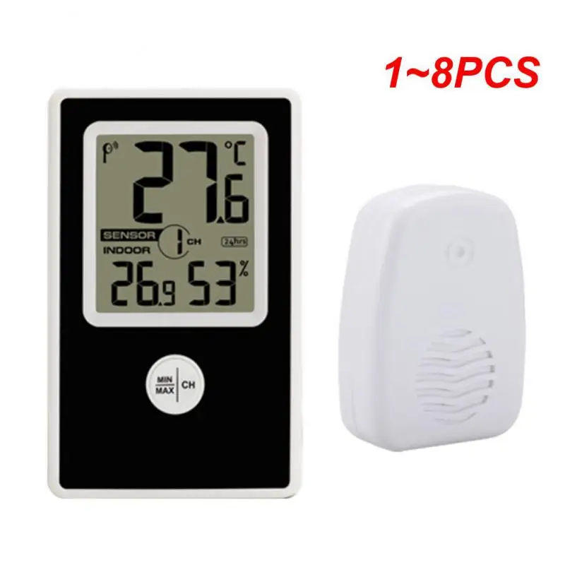 

TS-WS-43 Thermometer Hygrometer Tester Indoor/Outdoor Wireless Weather Station 8 Channels Digital For Home Security