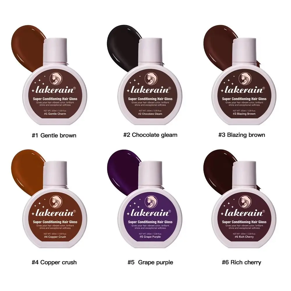 

New Super Gloss Hair Glaze Color Conditioning Enhances Color Hair Essential Oil Long-Lasting Nourish Hair Gloss Glaze