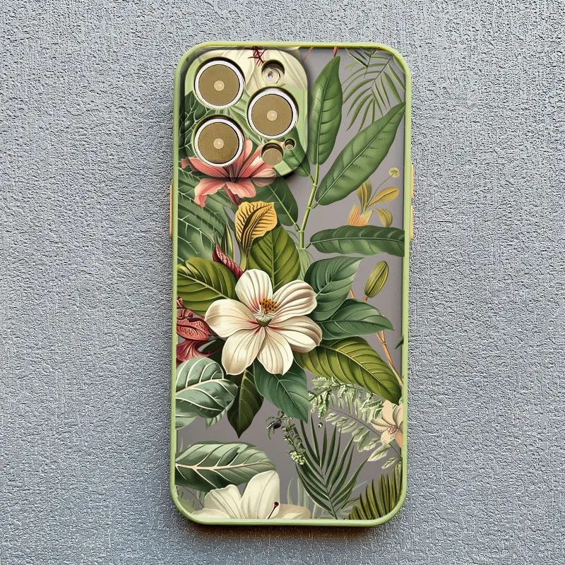 Vintage Blumen Handyhülle für iPhone 17 16 15 14 Pro Max 12 11 13 Pro Max Mini X XR XS 14 15 16 Plus Schmetterlings-Pflanzen-Rückseite – Detail 6