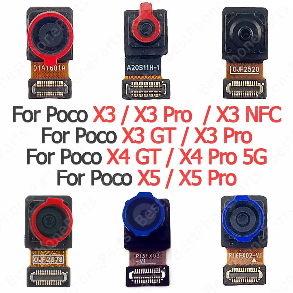 Selfie Camera For Xiaomi Poco X3 NFC X4 GT X5 Pro 5G Frontal Front Camera Module Replacement Parts