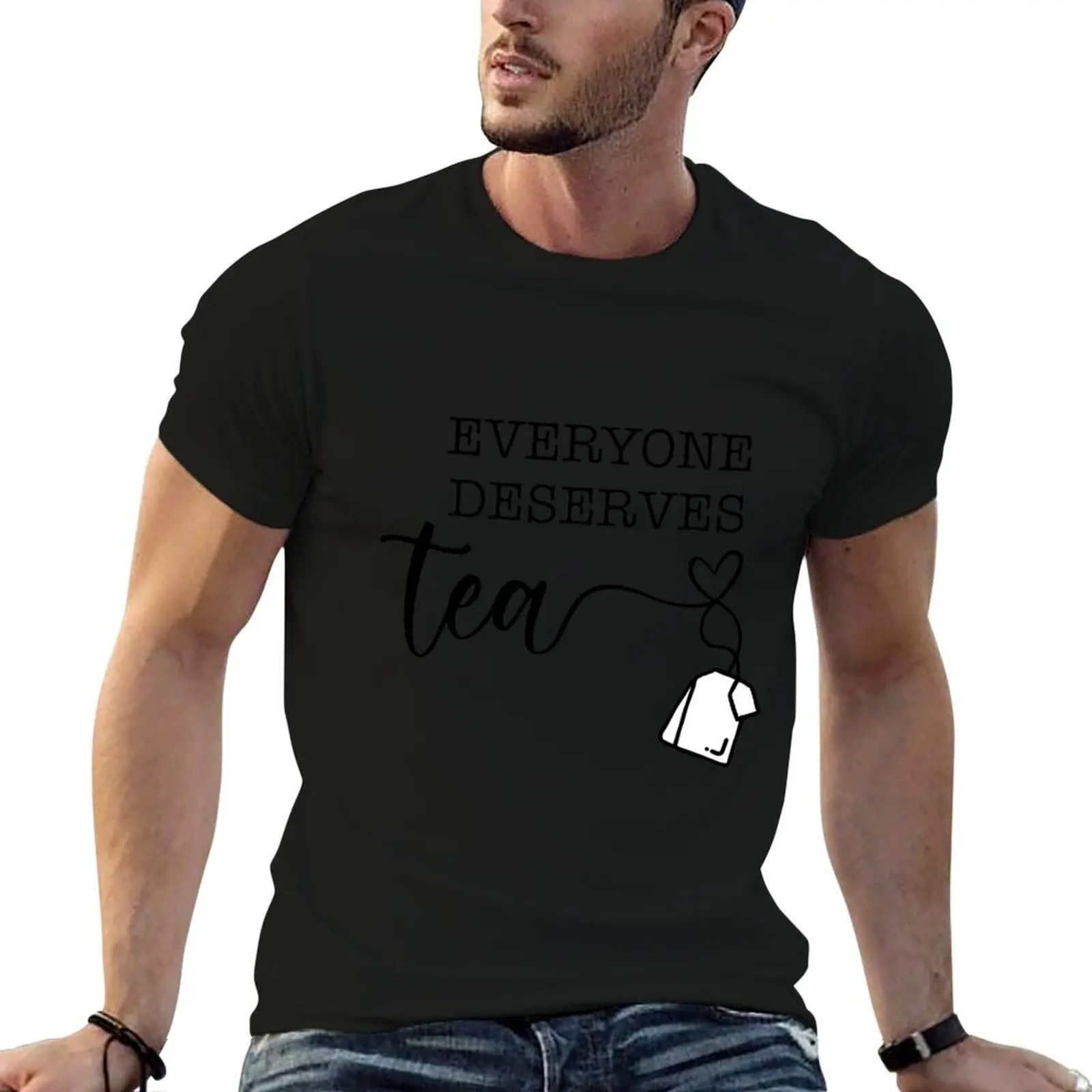 Everyone Deserves Tea-Lizzie Bennet Diaries T-Shirt customs design your own summer clothes customs mens t shirts casual stylish