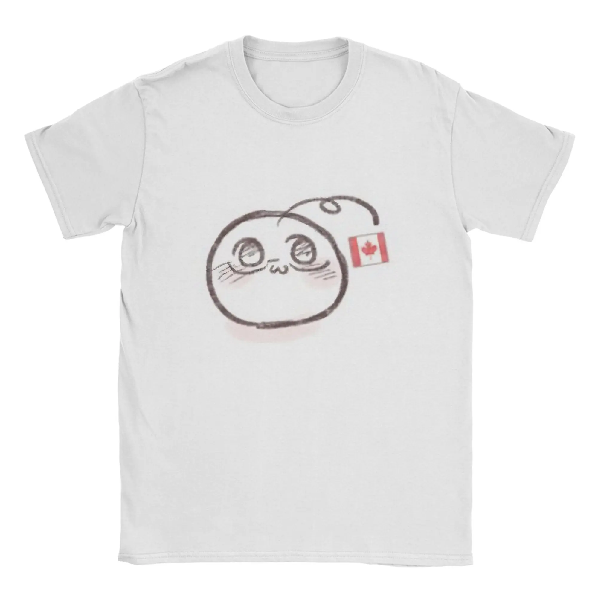 Couple T Shirt Hetalia Canada Mochi  T Shirts Hipster  Summer Tee Shirt Aesthetic Pure Cotton Clothes Plus Size