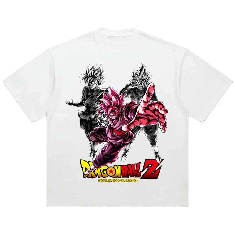 Men T Shirt Summer Vintage T-Shirt Streetwear Japanese Anime Dragon Ball Print T Shirt Oversize Fashion Cotton Tops Tees Unisex