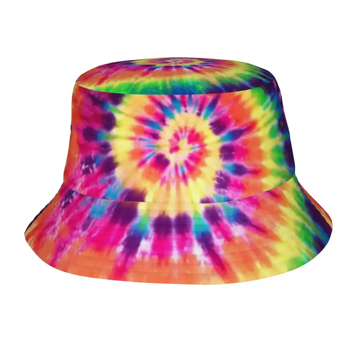 Colorful Tie Dye Bucket Hat Men Women Unisex Trendy Summer Fisherman Cap