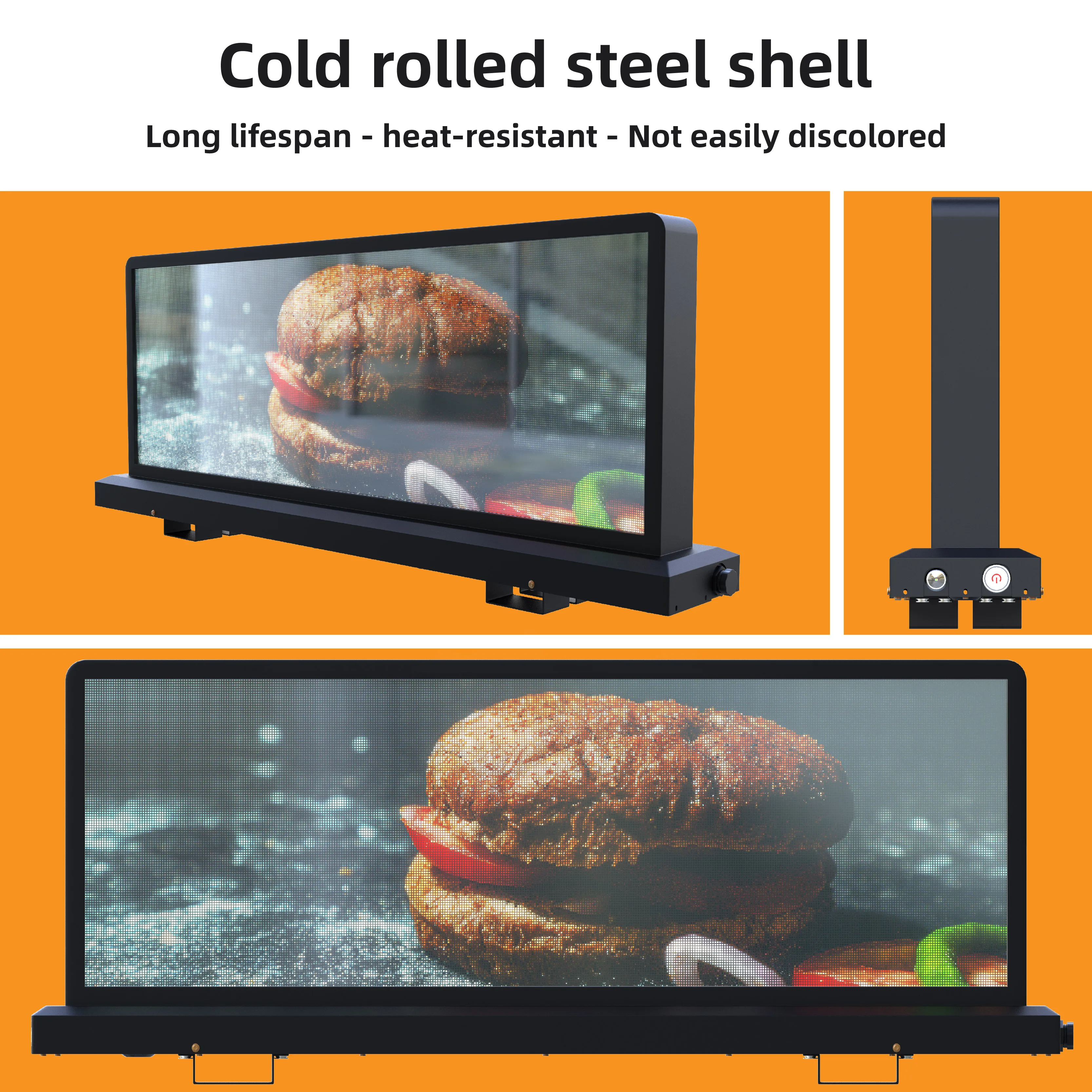 P2.5 LED Panel Waterproof Car Roof Advertising LED Screen Double Sided Taxi Top Led Display