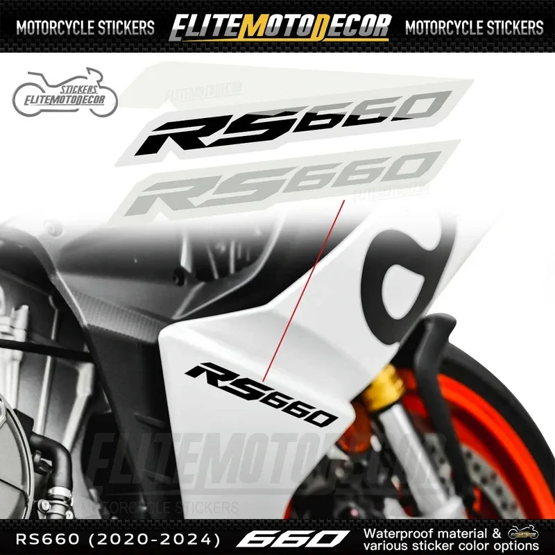 

Для Aprilia RS660 комплект наклеек на боковой обтекатель пара мотоциклетных наклеек на левую и правой панель для велосипедов RS 660
