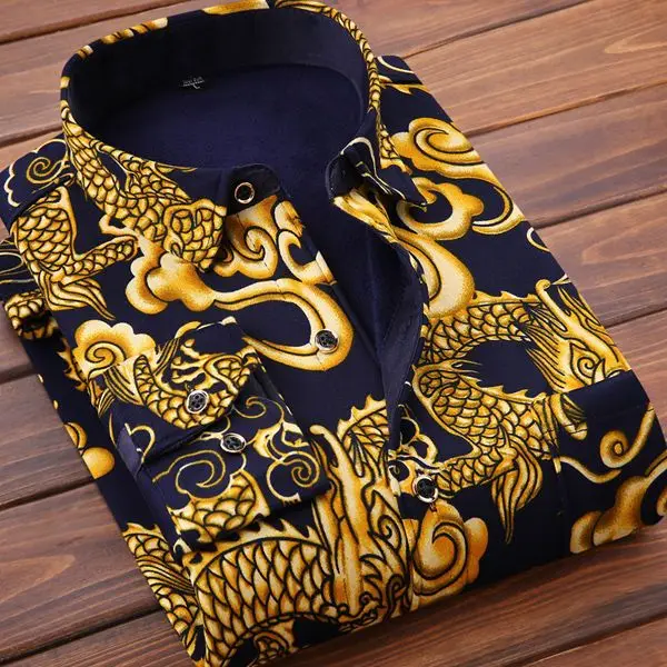 

2025 New Men's Thiened Fce Lined Long Sve irt Dad Sle Casual irt Warm Regular Fit M Model Large Size irt