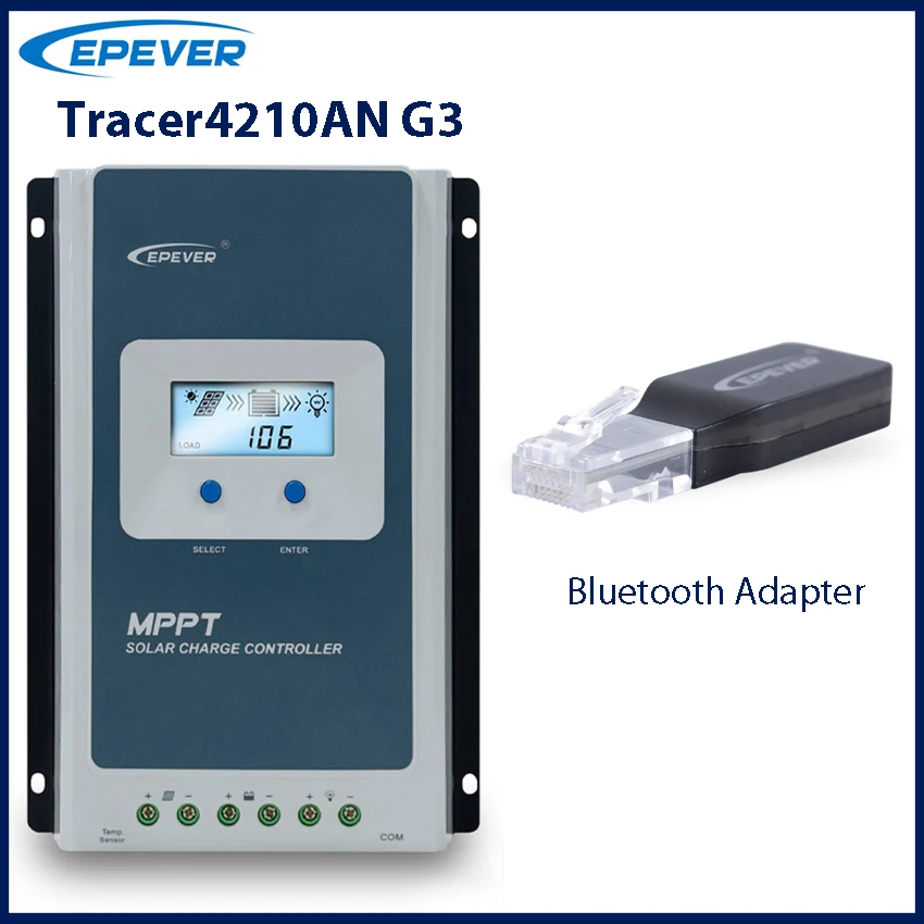 40a Mppt Solar Laadregelaar 12V 24V Batterijspanning Max Zonnepaneel 100V Epever Regelaar Met Mt52 Datamonitor