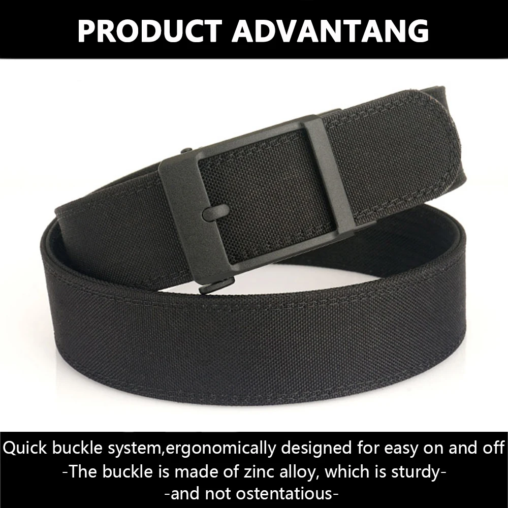 TUSHI 4,3 cm Militärische Taktische Gürtel für Männer Metall Automatische Schnalle Dicke Nylon Outdoor Jagd IPSC Gun Gürtel Casual Gürtel männlichen – Detail 3