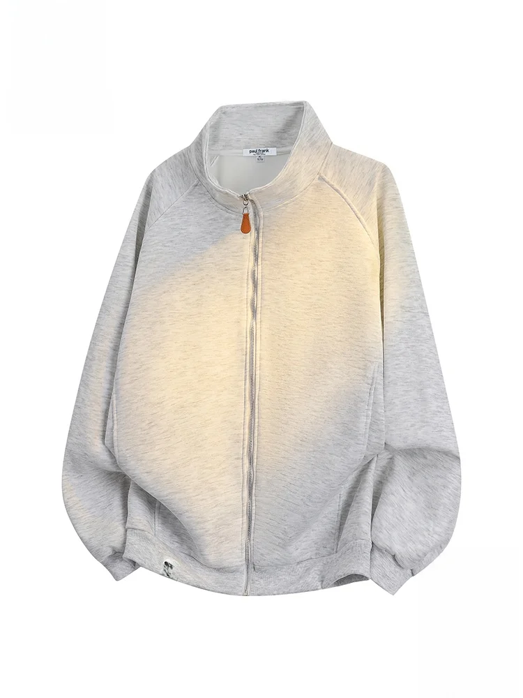 

PaulFrank American Sle Loose Fit Zipper Closure Hoodl Casual Sweatirt for Men Autumn Season Comfortable Polyester Fiber