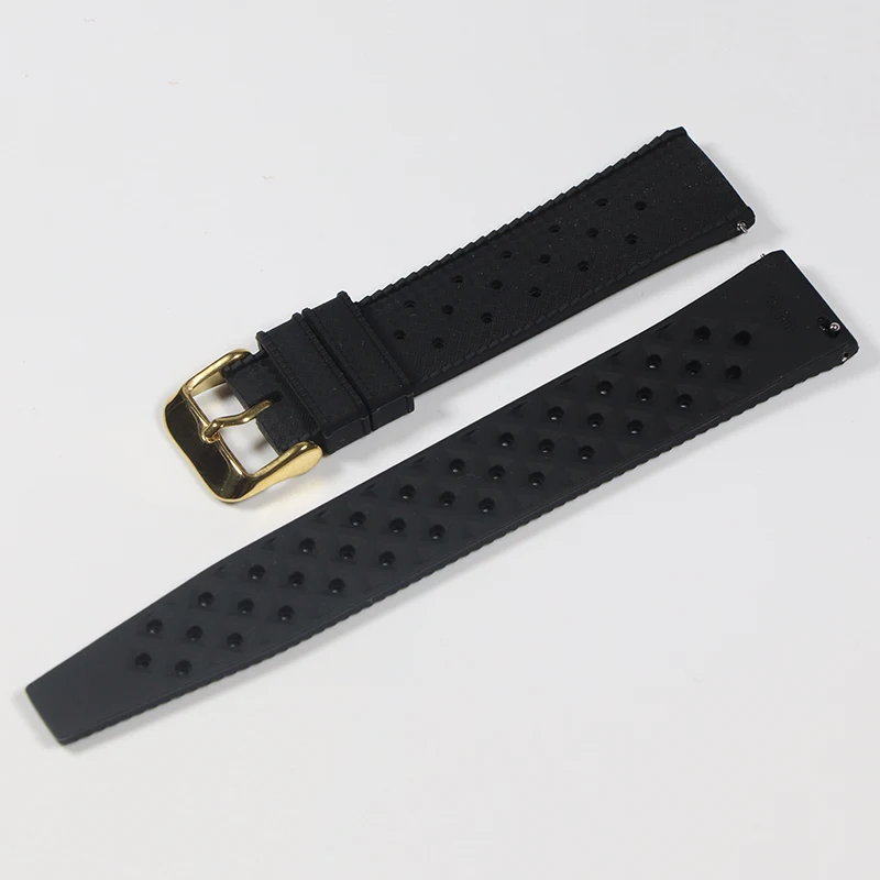 New Tropical Rubber Strap for Oris Seiko Citizen Quick Release Watch Band 18mm 20mm 22mm Silicone Tropic Strap Smart Watch Strap