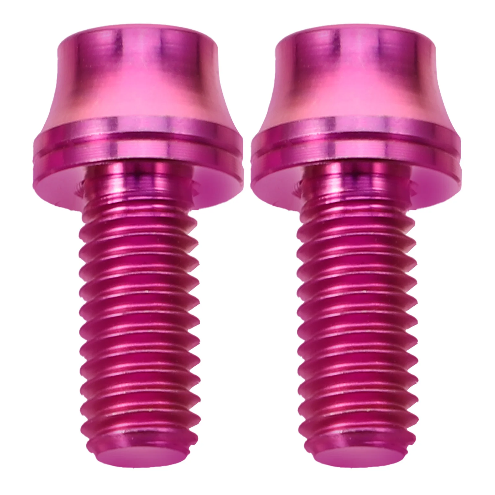 

2Sets Bike Water Bottle Cage Bolts Titanium Alloy Bolt Washer Kit Bottle Holder Screws for Cycling