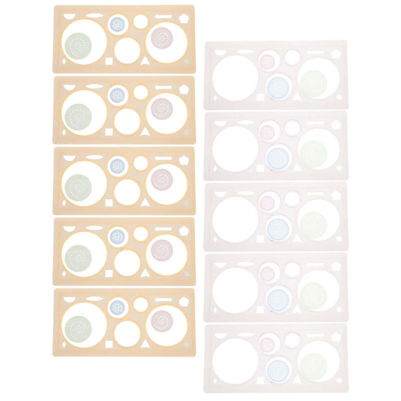 10Pcs Painting Stencils Set Plastic Drawing Templates for DIY Crafts Wood Signs Home Decor Journal Art School Projects Hollow