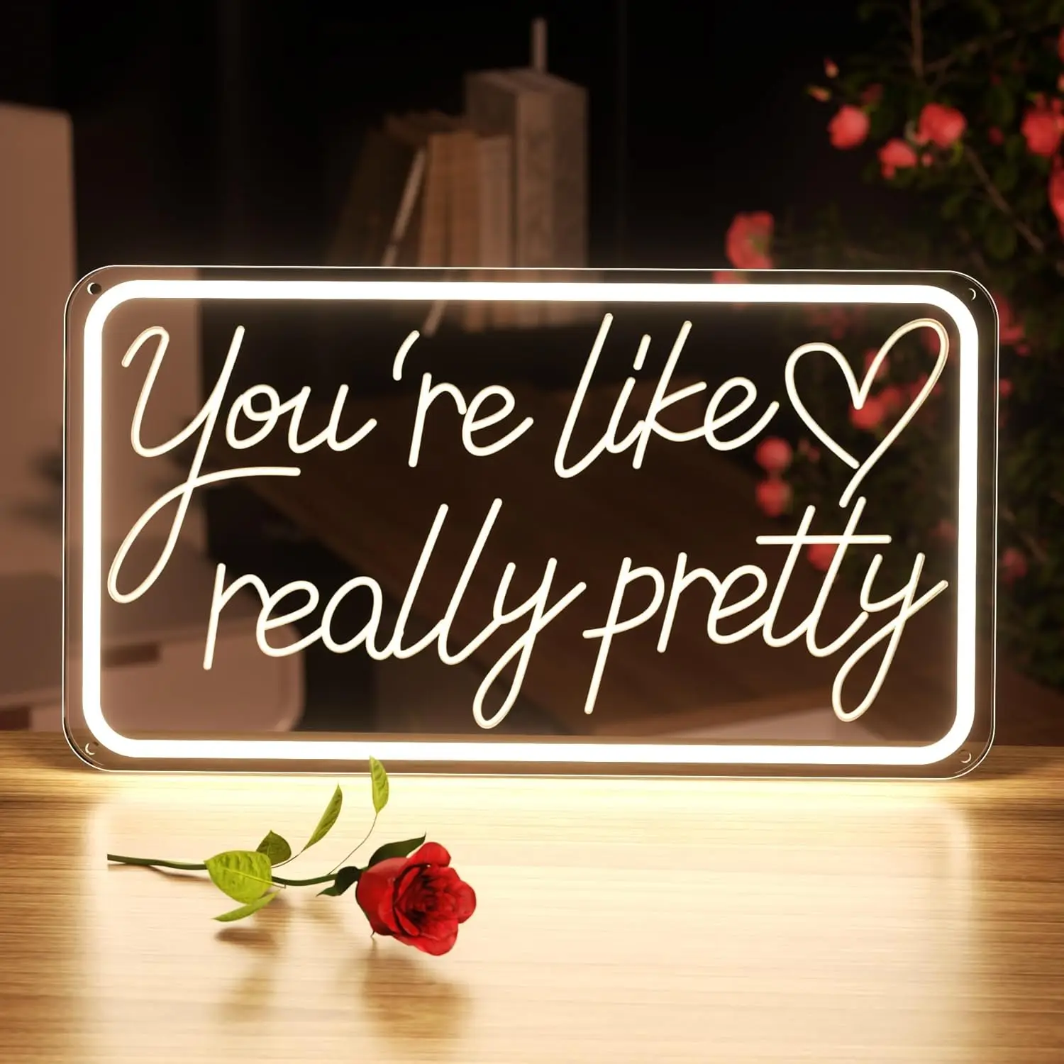 

USB Powered Carving LED Neon Sign High Brightness 5V Dimmable Neon Light for Room Vanity Bedroom Offices Boutique Decor
