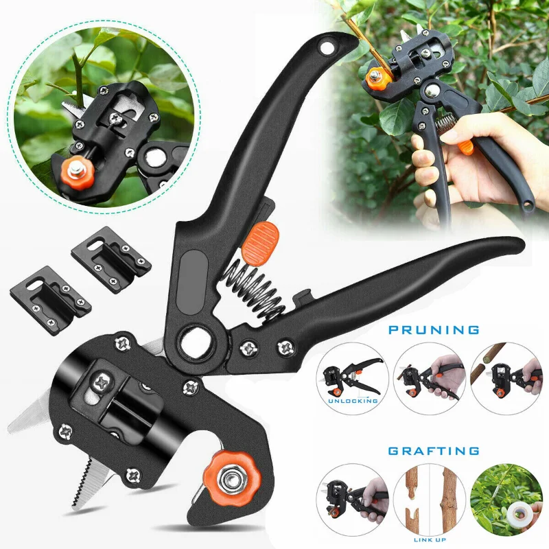 

Garden Tools Grafting Pruner 2 in 1 Fruit Tree Plant Graft Cutting Vaccination Secateurs Gardening Tool Pruning Shears Scissors