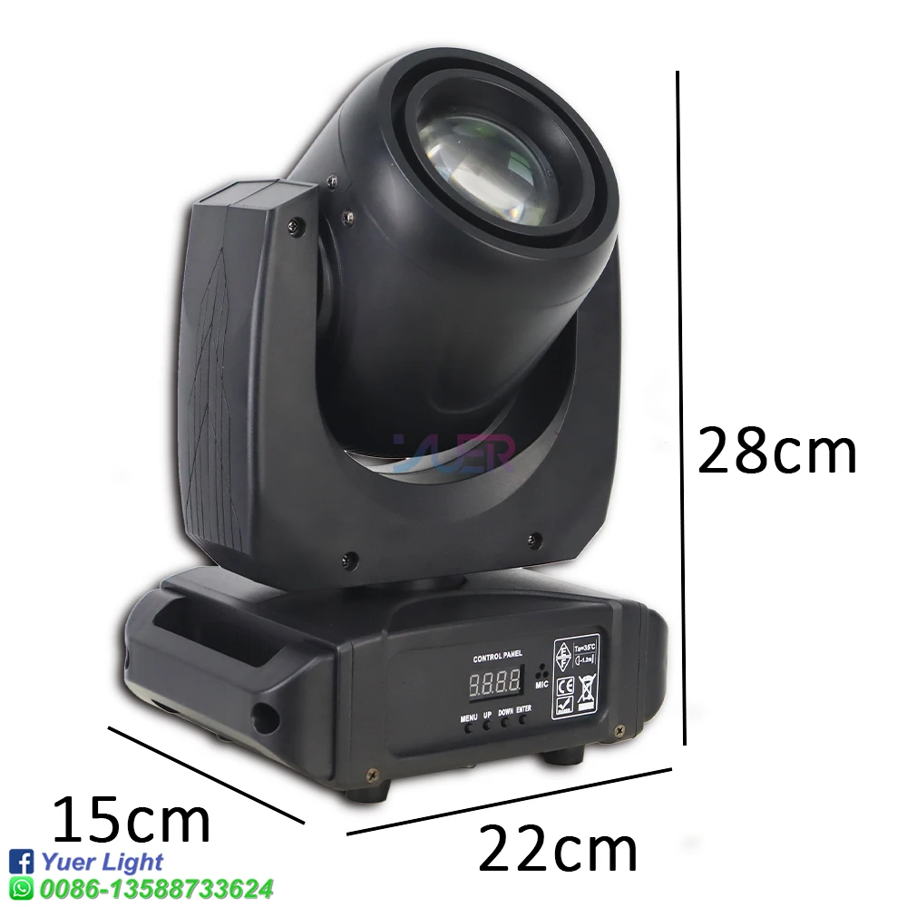 Imagem -04 - Mini Moving Head dj Lights 150w Led Light Gobos Beam Spotlight Dmx Som Ativado Casamento Disco Party Live Show