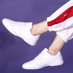 ARKKG Girls White Cheer Shoes Trainers Breathable KidsTraining Dance Tennis Shoes Lightweight Youth Cheer Competition Sneakers