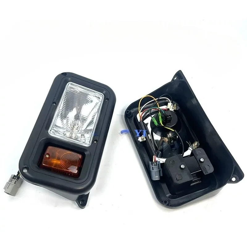 For Doosan Daewoo DH150W-7 210W-7 Wheeled Excavator Headlights, Taillights, and Counterweight Lights.
