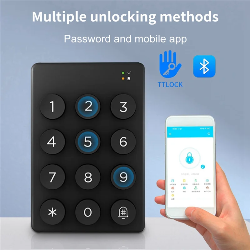 SQPP-Wireless Keypad Digit Code Bluetooth App Unlock For Ttlock App Smart Code Things Electronic Intelligent Locks