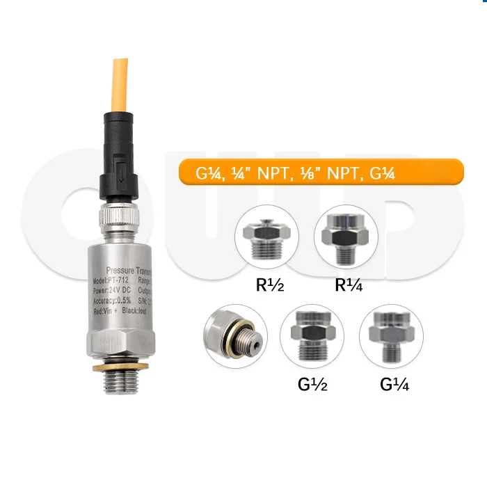 Factory Price Universal pressure sensor PT-712 Stainless Steel Threaded Connection 4~20mA  Pressure Transmitters