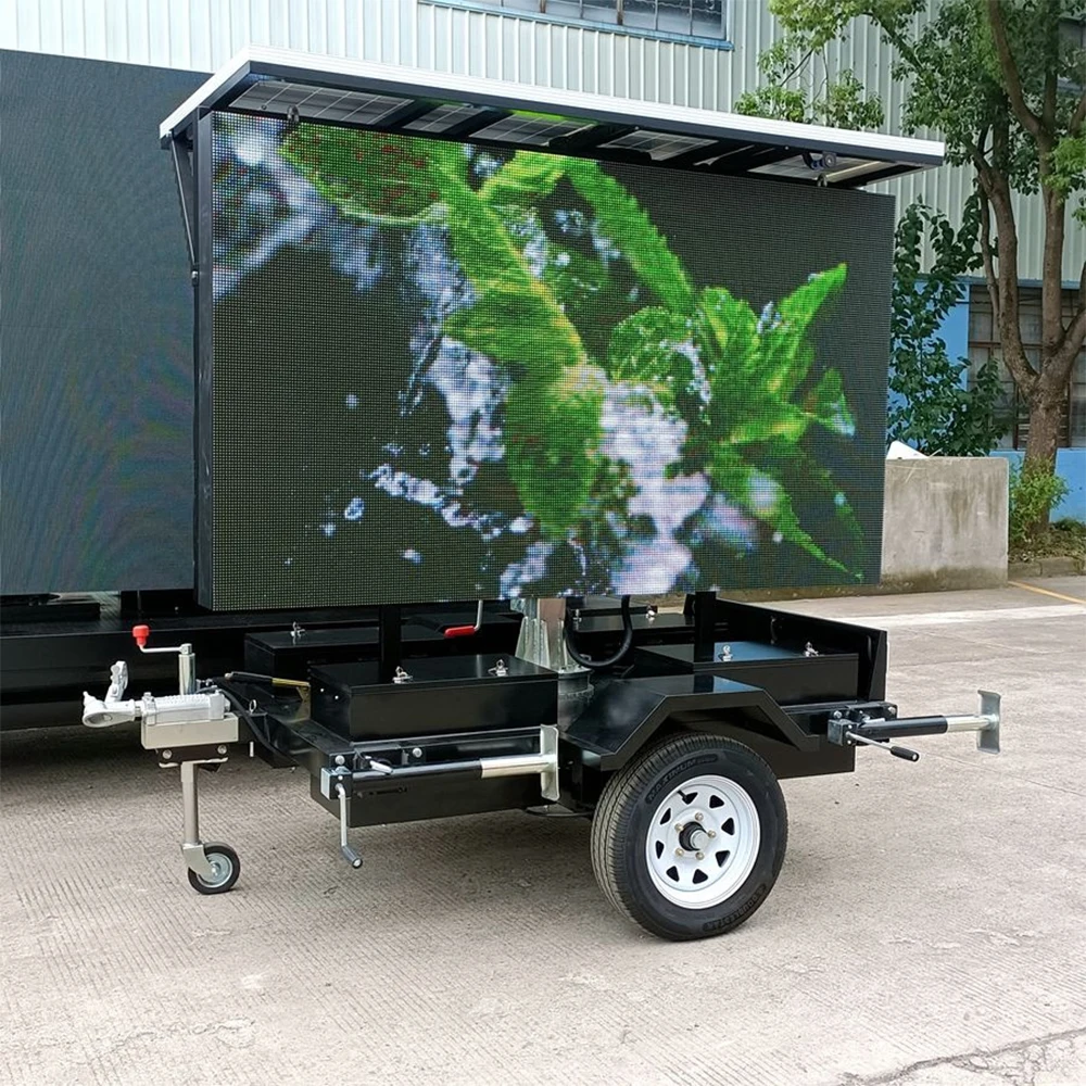 Outdoor Foldable Mobile Trailer LED Screen Digital Advertising LED Signage Display